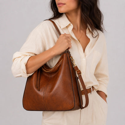 Sac Hobo en Cuir de Luxe Antivol