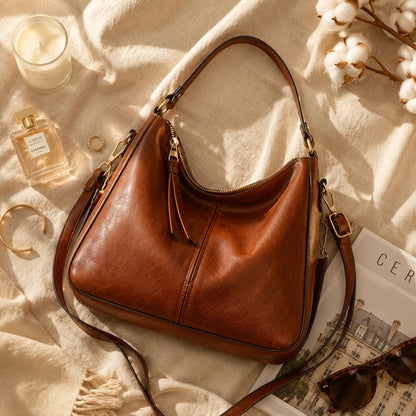 Sac Hobo en Cuir de Luxe Antivol