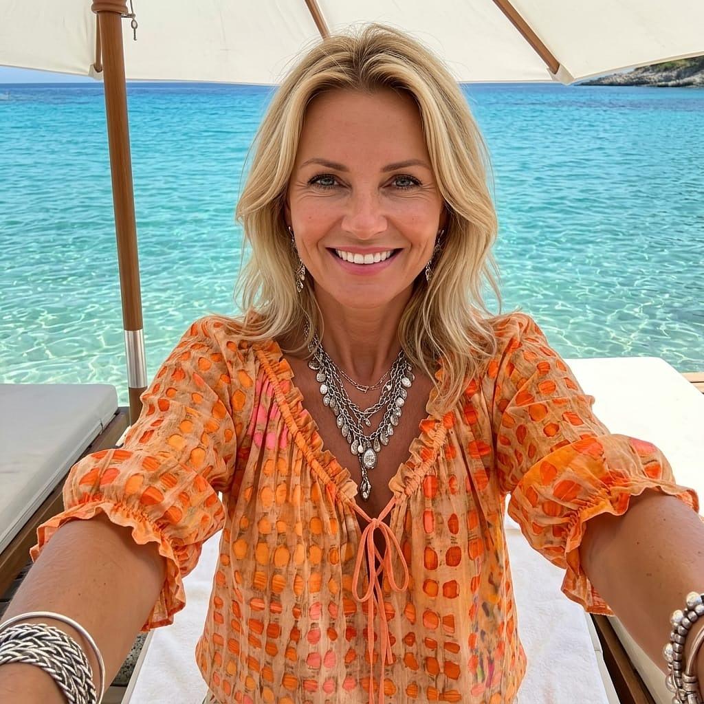 Chemise Élégante à Imprimé Ethnique et Pois